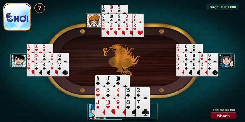 Ghi nhớ các thuật ngữ tay bài từ cao xuống thấp